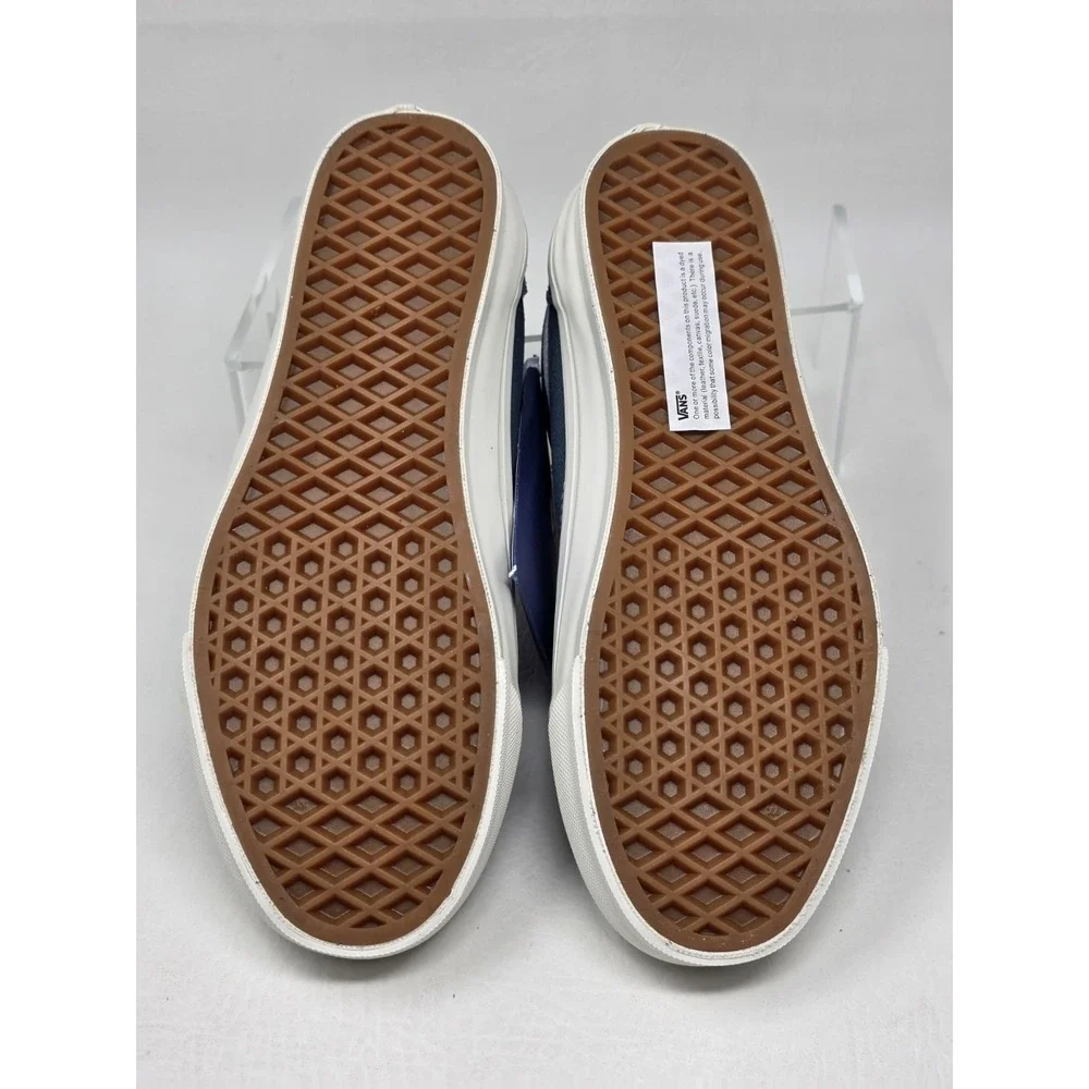Vans Old Skool Deep Indigo Blue White VN000D7ZFOB Men's Size 5.5 Shoes New